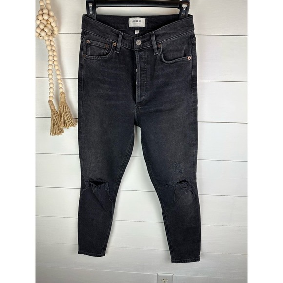 EUC AGOLDE NICO HIGH RISE SLIM FIT (STRETCH) IN HOTLINE size 26 - Picture 1 of 7